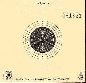 Edelmann 1000 KNSA Paper Targets Air Rifle 10x10 content 250