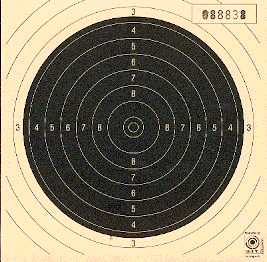 Edelmann 3400 KNSA Paper Targets KKG Visueel model 88 50 meter 13.5x13.5 content 250
